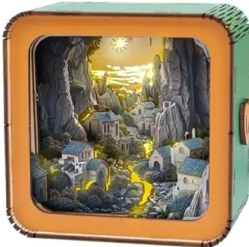 Wooden Puzzle Night Lamp